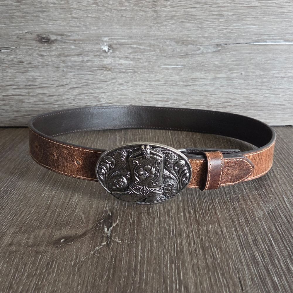 Shyanne Girls' Embossed Floral Boot Belt Size 24